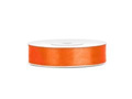 Satin ribbon, orange, 12 mm / 25 m, 1 pc.