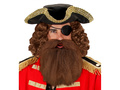 Brown beard and mustache