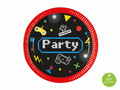 Talerzyki papierowe na urodziny Gaming Party - 20 cm - 8 szt.