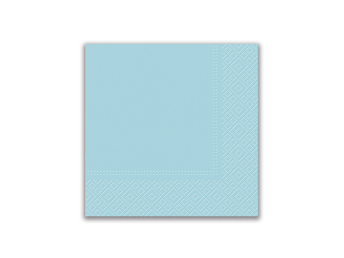 3-layer napkins 33 cm, blue - 20pcs.