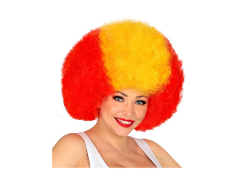 Peruka kręcona kibic - Hiszpania