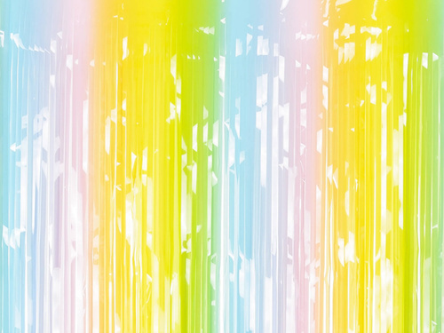 Party curtain mix colors - 100 x 195 cm