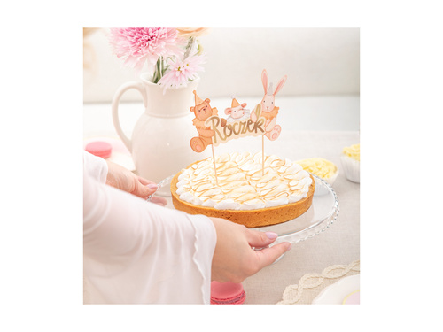 Topper na tort na roczek - 10,5 x 15,5 cm - 1 szt.