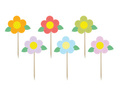 Spring Flowers cake picks - 6 pcs.