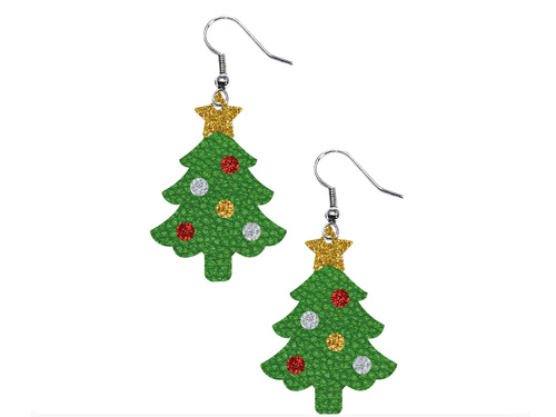 Christmas tree earrings