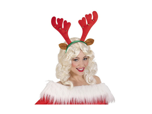 Rogi renifera z dzwonkami i uszami