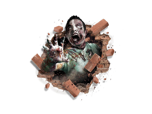 Wall Zombie Decorations - 1 pc