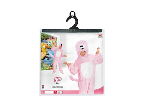 Pluszowy strój różowego lwa