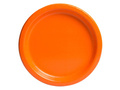 Orange paper plates - 23 cm - 16 pcs.