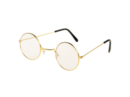 Santa Claus glasses gold - 1 pcs.