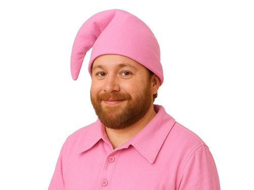 Pink dwarf hat