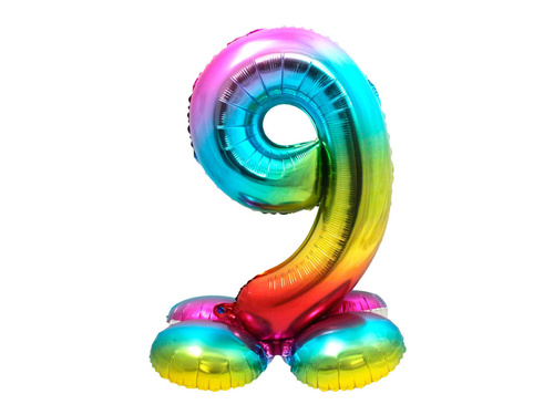 Number 9 Ombre Standing Foil Balloon - 81 cm - 1 pc