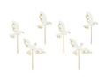 Cupcake pickers Dove for the First Holy Communion - 6 pcs.