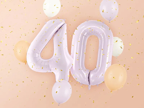 Number 4 Purple Foil Balloon - 72 cm - 1 pc