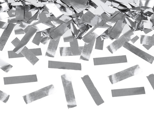 Shooting tube - silver confetti - 80 cm - 1 pcs.