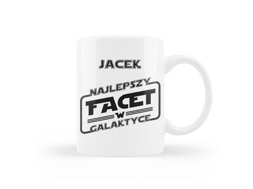Kubek personalizowany na dzień chłopaka z imieniem - 330ml