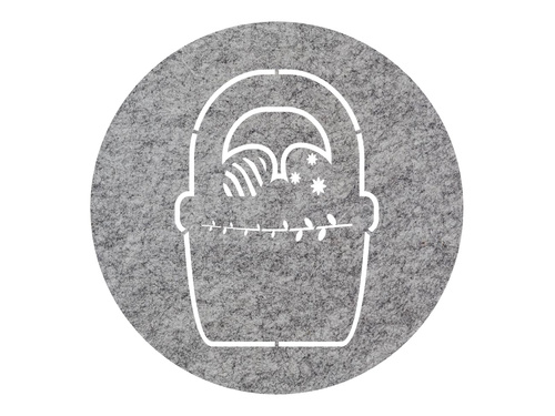 Podstawka pod talerz - Koszyk Wielkanocny - 36 cm - 1 szt.