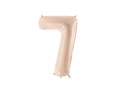Number 7 Beige Foil Balloon - 72 cm - 1 pc