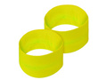 Pair of neon yellow wristbands