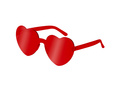 Okulary Serca - czerwone - 1 szt.