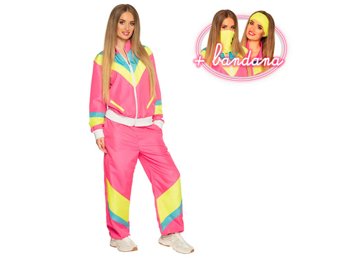 Kostium Disco Dres różowy dla kobiety - 1 szt.
