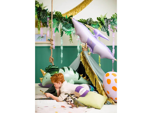 Balon foliowy Pterodaktyl fioletowy - 115 x 53 cm - 1 szt.