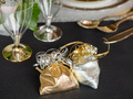 Silver bags for guests - 8 x 10 cm - 6 pcs.