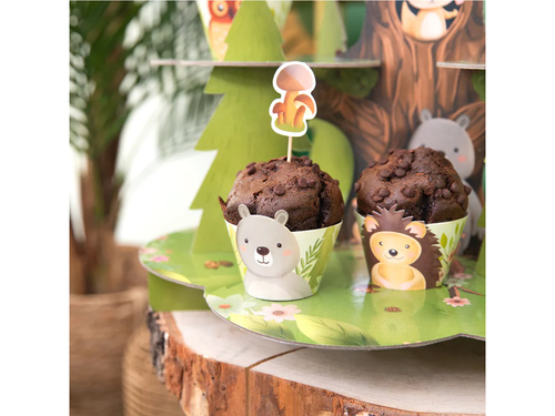 Cupcake liners Forest friends - 6 pcs.