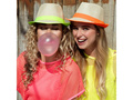 Fishnet shirt neon pink