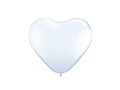 White heart balloons - 30 cm - 100 pcs.
