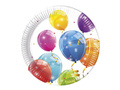 Birthday plates Shiny Balloons - 23 cm - 8 pcs.