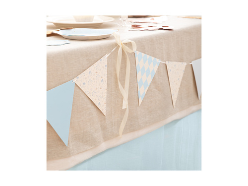 Baner flagi na roczek - błękitny  - 190x17cm - 1 szt.