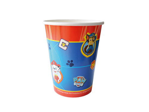 Kubeczki papierowe Psi Patrol - 250 ml - 8 szt.