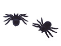 Zestaw 2 plastikowych pająków - 10 cm