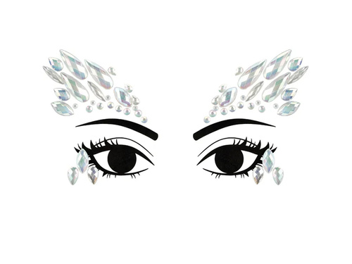 Adhesive face jewellery