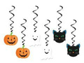 Hanging decoration Piggy, Cat and Pumpkin - 6 pcs.