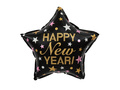 Foil balloon Star Happy New Year - 45 cm - 1 pc.