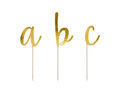 Golden Alphabet cake topper - 53 pcs.