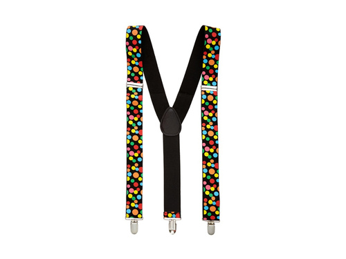 Szelki w kolorowe kropki