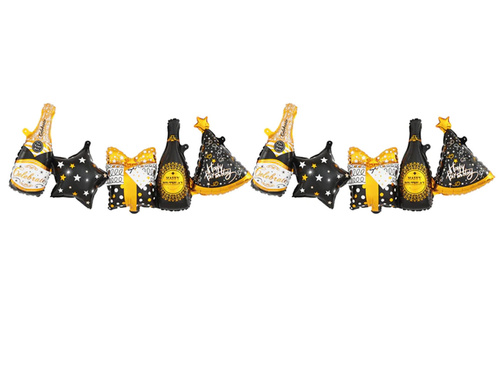 Birthday balloon garland - 206 x 34 cm - 1 pcs.