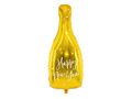 Happy New Year champagne bottle foil balloon - 82 cm