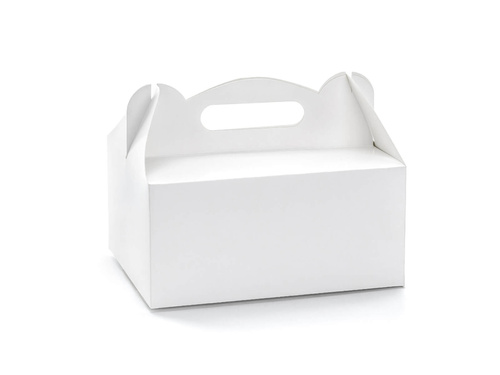 Decorative cake box white - 6 pc