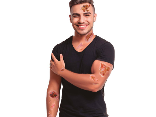 Tatuaże zmywalne Blizny na Halloween - 14 szt.