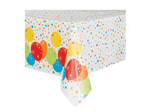 Birthday tablecloth Balloons - 137 x 213 cm - 1 pcs.