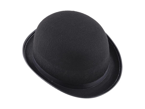 Black bowin hat