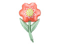 Foil balloon Flower - 43 x 75 cm - 1 pc.