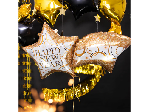 Foil Balloon Star Happy New Year - 106 x 55 cm