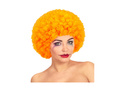 Kręcona peruka klauna pomarańczowa włosy afro