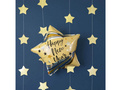 Foil balloon Star Happy New Year - 45 cm - 1 pc.