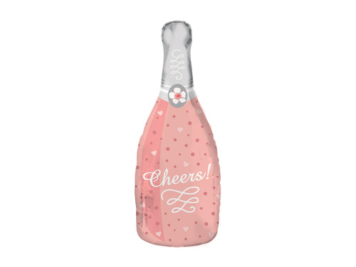 Champagne bottle foil balloon - 29 cm x 70 cm - 1 pc.